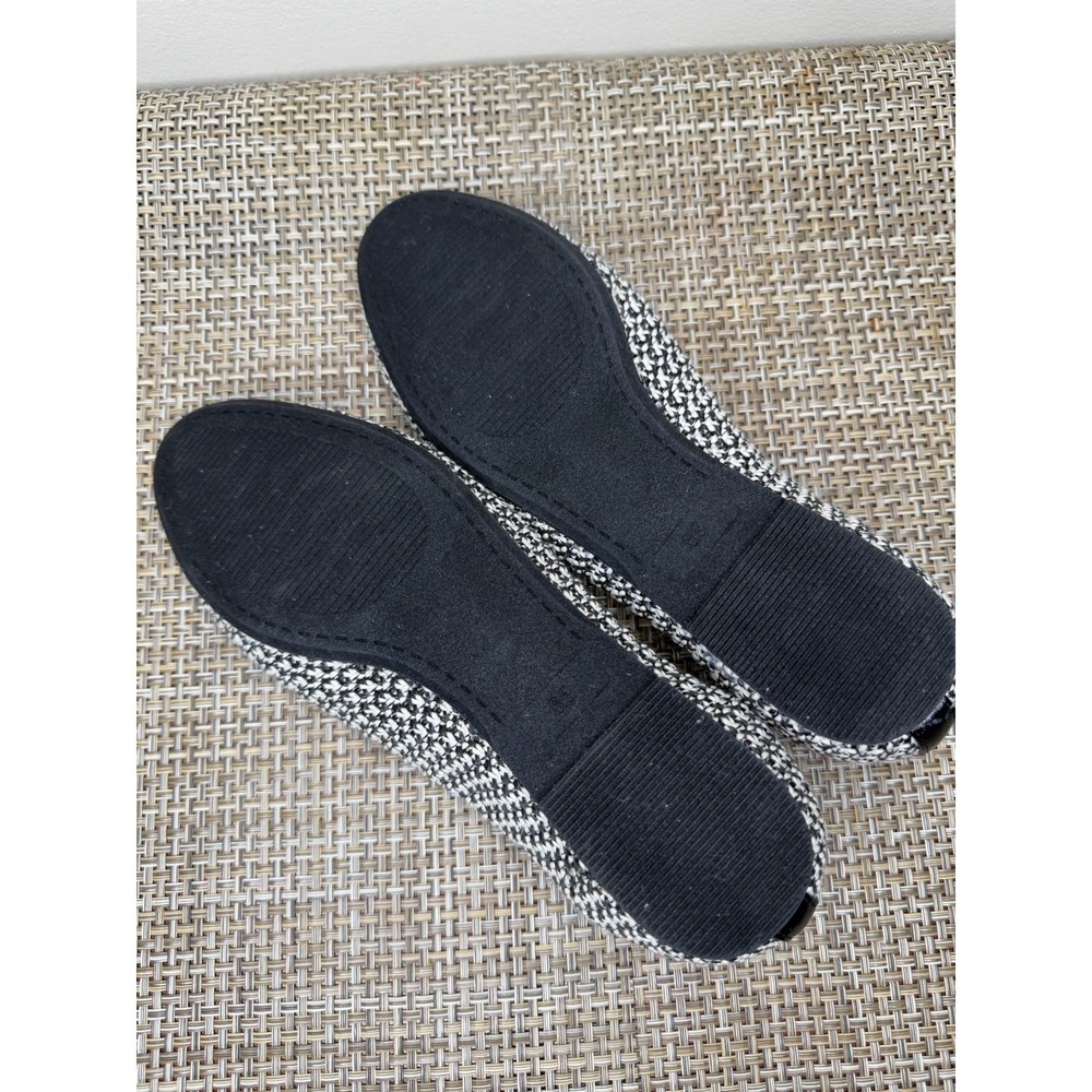 Women's Tahari Sapporo Slip-On Ballet Flats Black/white Size 8.5 - Picture 6 of 8